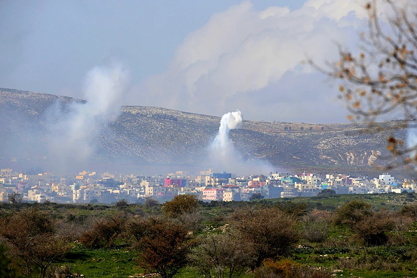 ירי ארטילריה לעבר דרום לבנון
