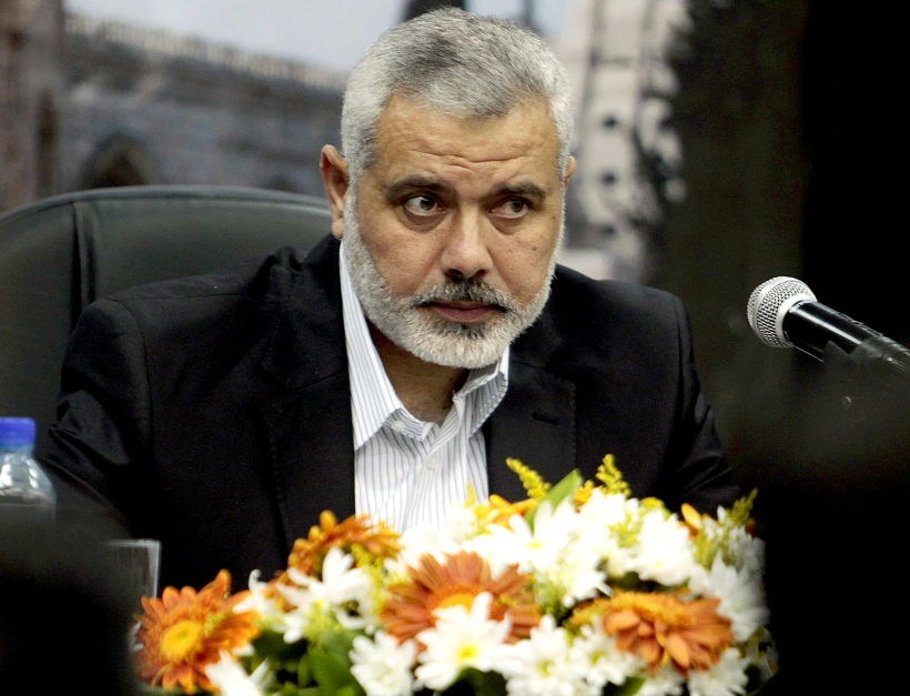 איסמעיל הנייה במסיבת עיתונאים בעקבות חיסול אוסאמה בן לאדן