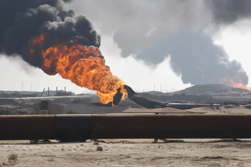 פיצוץ בצינור גז