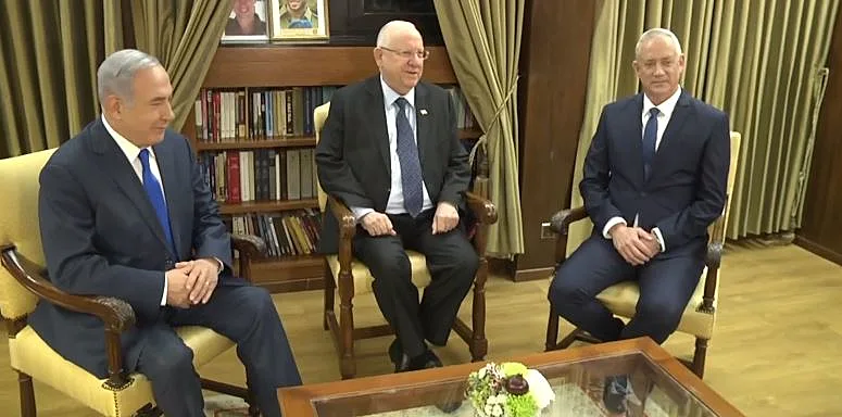 בנימין נתניהו, ראובן ריבלין, בני גנץ