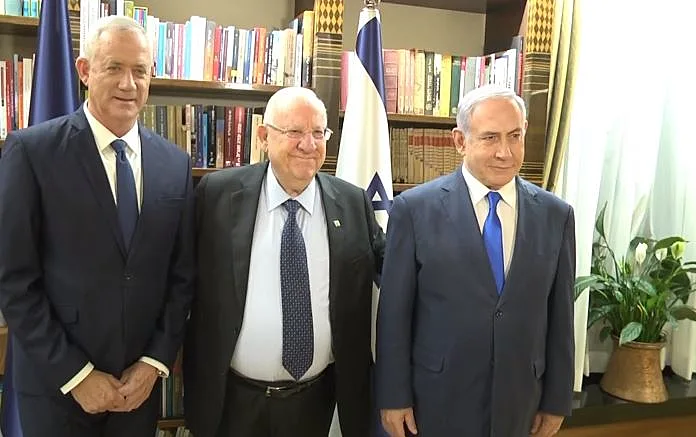 בנימין נתניהו, ראובן ריבלין, בני גנץ