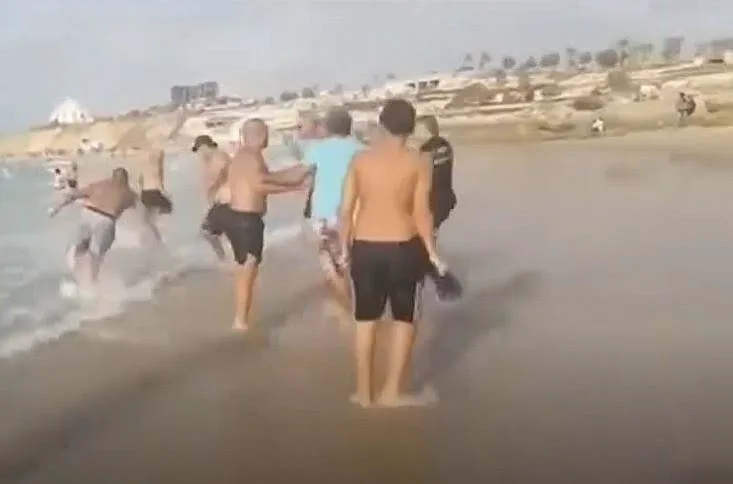 תיעוד תקיפת השוטר