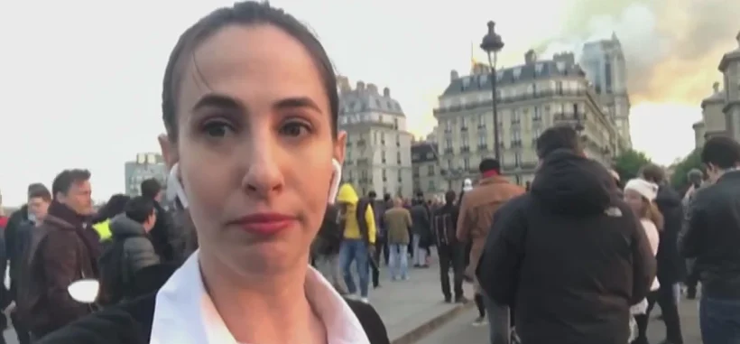 שחר פלד מדווחת מהשריפה בנוטרדאם