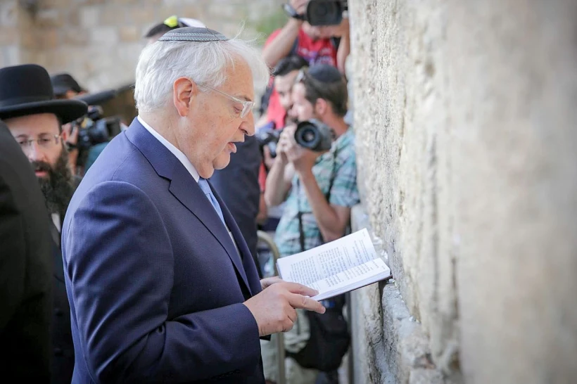 שגריר ארה''ב בישראל, דיוויד פרידמן, בכותל המערבי בירושלים