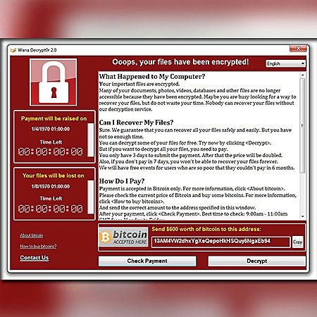 תוכנת הכופר דורשת מאות דולרים מהקורבן