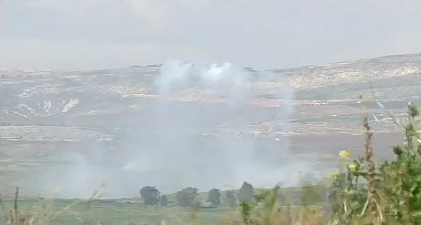 נפילת פגזים בגזרת הר-דב