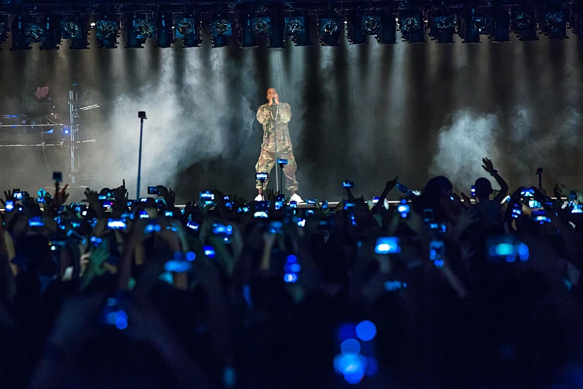 קניה ווסט בהופעה
