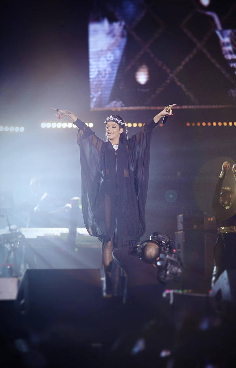 ריהאנה בהופעה בישראל