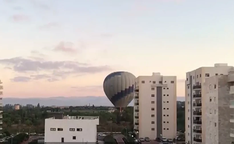 כדור פורח בשכונת מגורים בעפולה