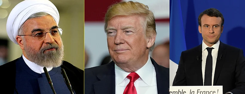 מקרון, רוחאני, טראמפ