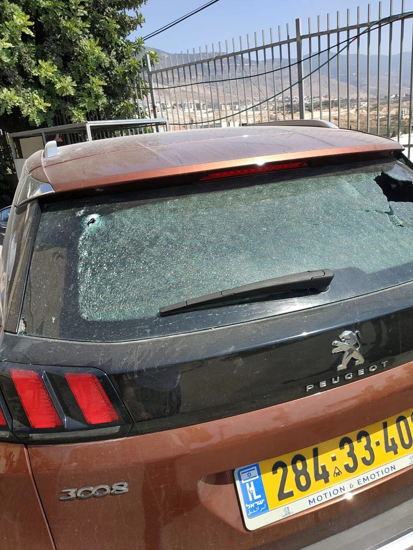 רכבו של ראש המועצה המקומית נחף