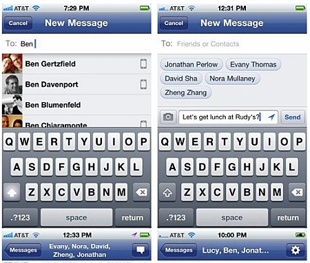 אפליקציית סמס של פייסבוק