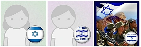 כפתורי הזדהות לתמונות הפרופיל