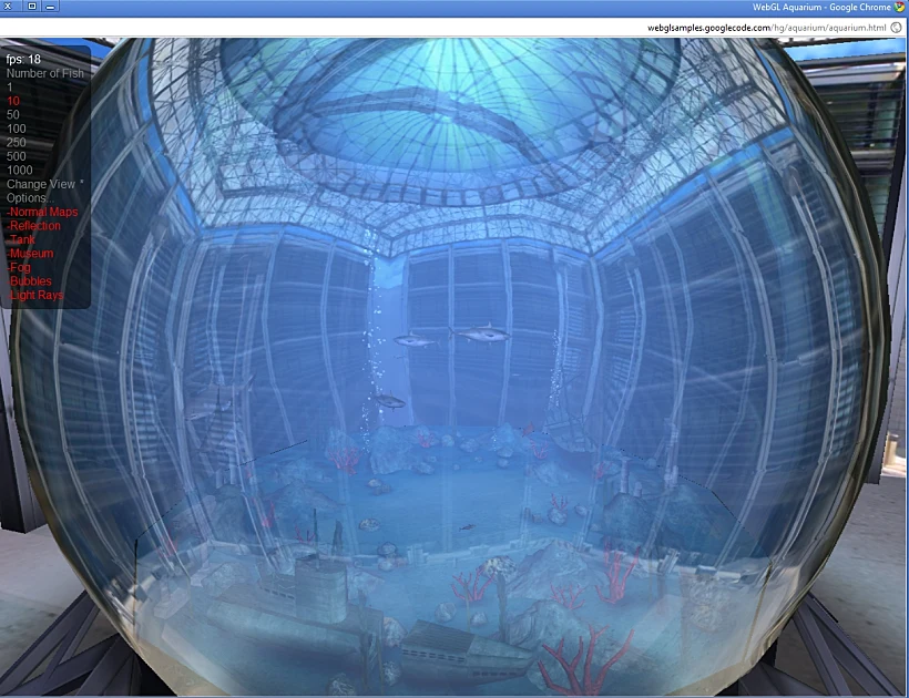 WebGL בדפדפן כרום 9 - הדגמה