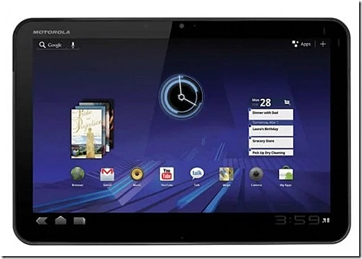 מוטורולה XOOM מחשב לוח