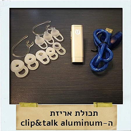 אוזניית ה-aluminum clip&talk