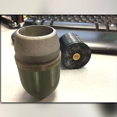 רובה רימונים שהודפס תלת מימד