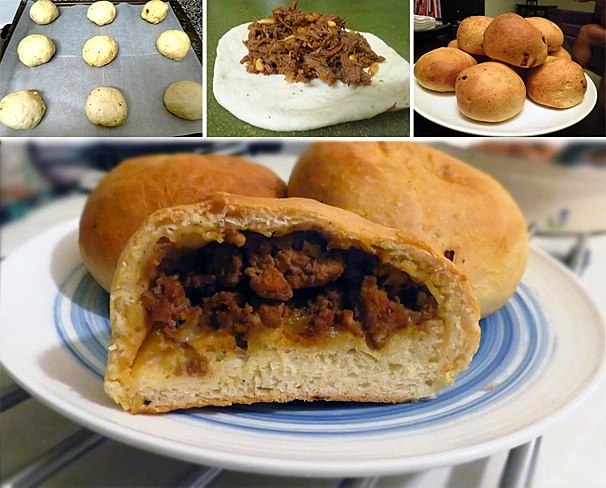 לחמניות במילוי בשר