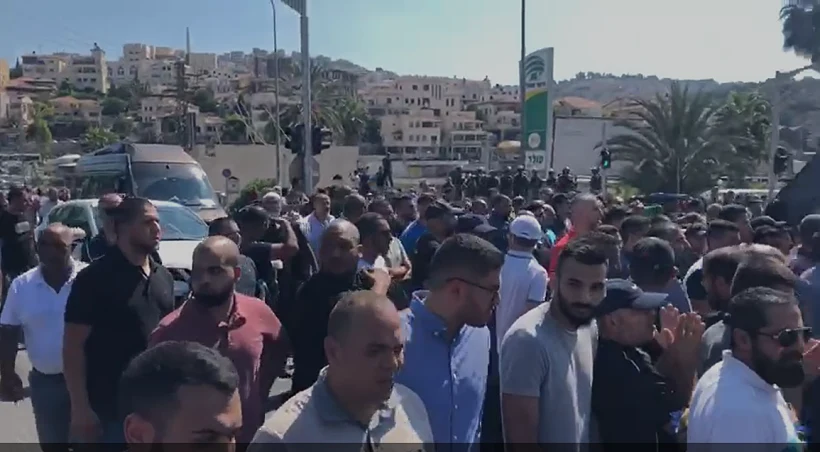 הפגנה בכביש 65