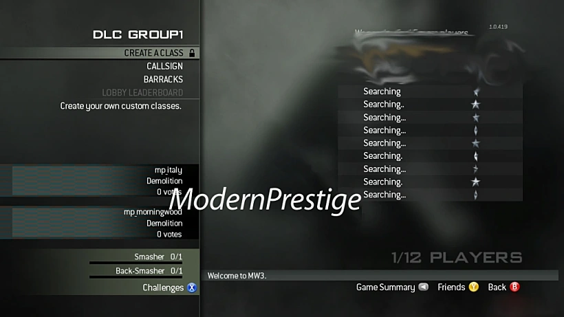 צילום מסך של משחק הרשת עם מפה מתוך DLC