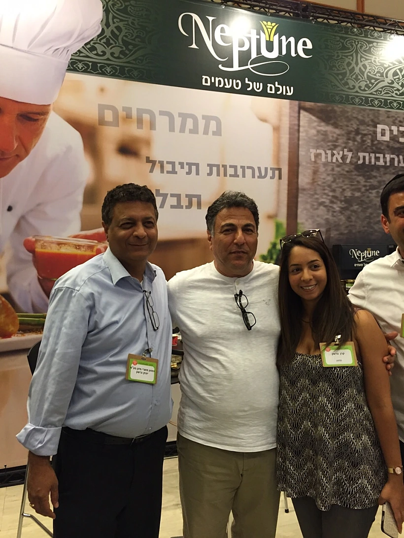 קרן גרשון, השף חיים כהן ויונתן גרשון הבעלים של חברת נפטון מוצרי מזון