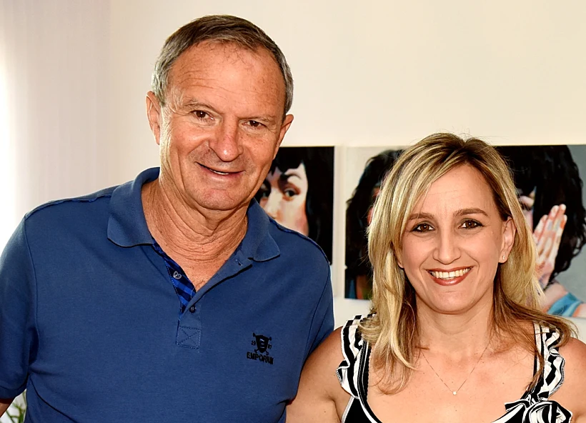 יונית הראל מנהלת פרוייקט רובינשטיין על הפארק וזאב בילסקי ראש עיריית רעננה