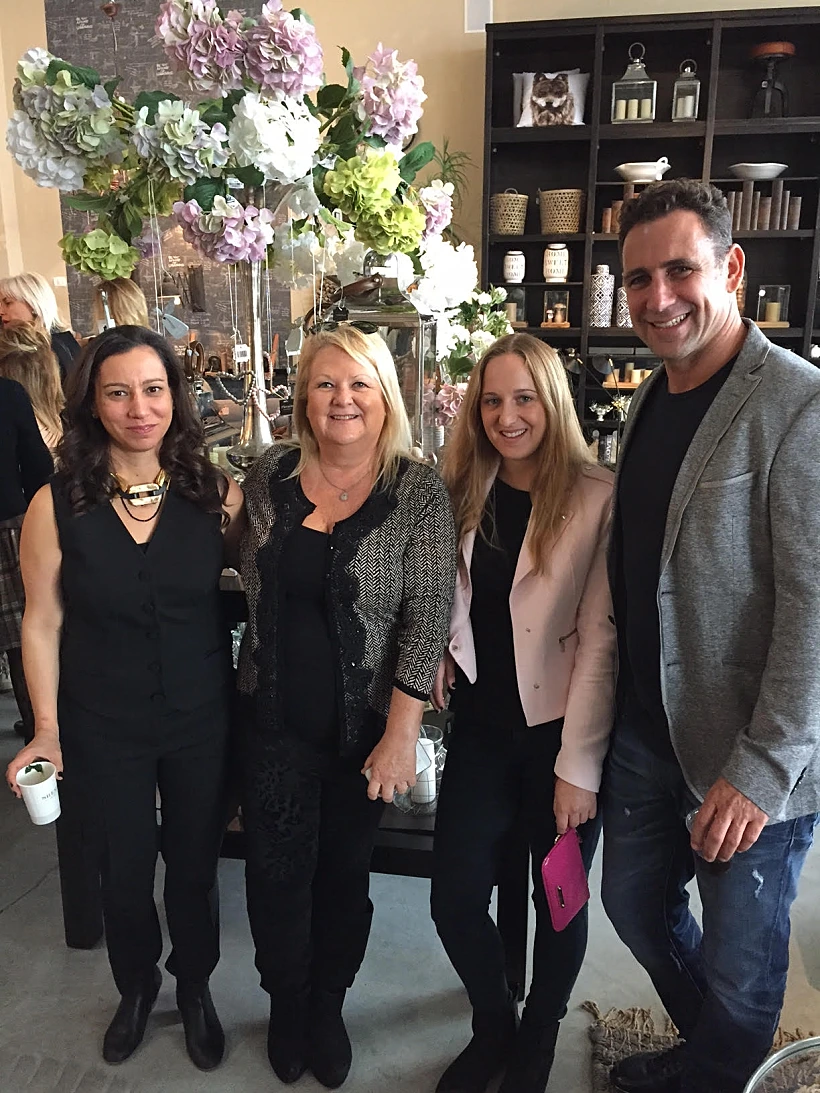 מימין אלעד בר דיין, דניאל מרכוס, ליאורה בירנהק מרכוס, קרני כנען