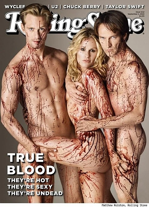 אנה פאקווין, סטיבן מוייר ואלכסנדר סקארסגארד על שער ה