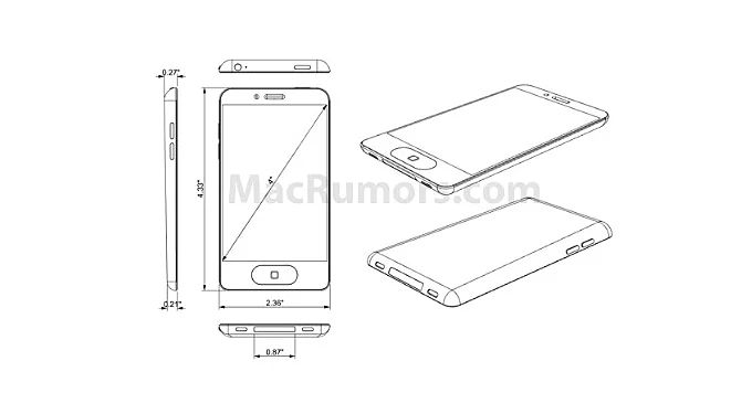 שרטוט אייפון חמש