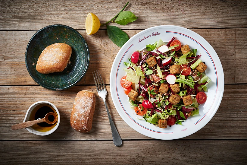 תפריט טבעוני בקפה לנדוור