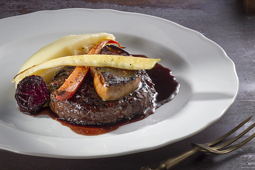 המבורגר עם כבד אווז, פאסטל