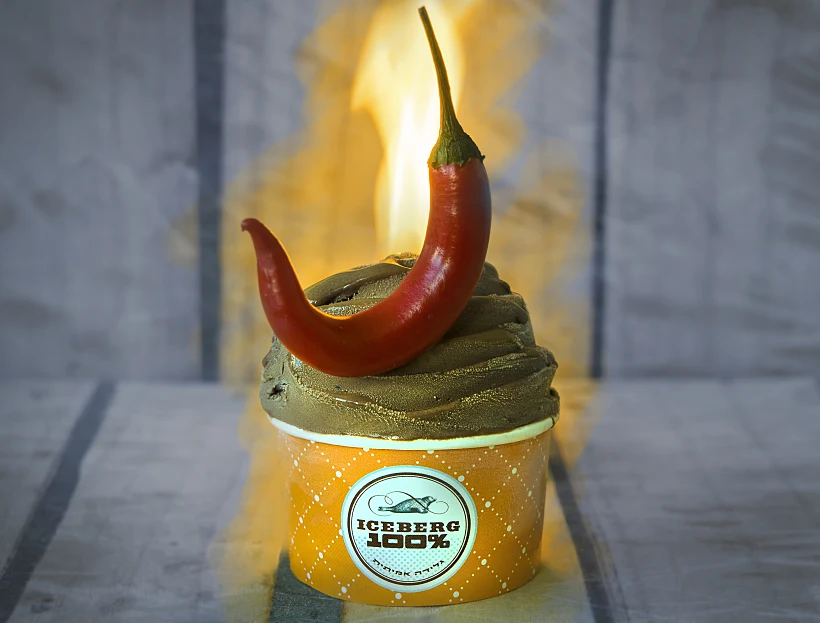 גלידת שוקולד חורף חריף, אייסברג