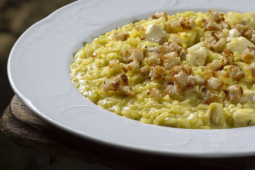 ריזוטו זעפרן ומוסר ים, מסעדת סרדיניה