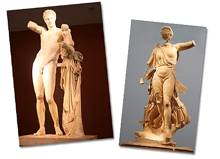 פסלים במוזיאון אולימפיה