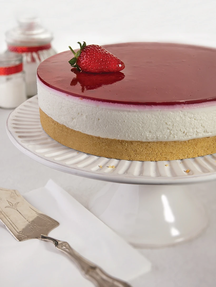 עוגת גבינה בציפוי פטל