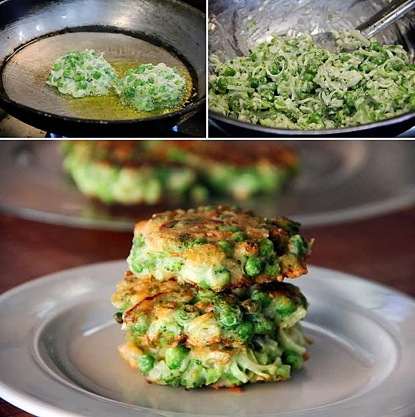 לביבות ברוקולי ואפונה