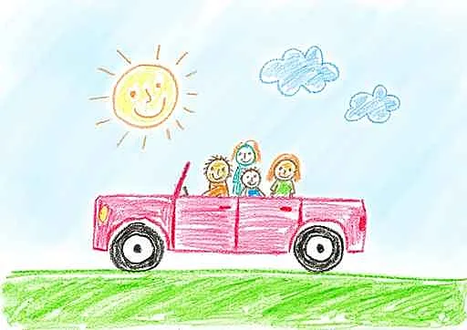 משפחה ברכב