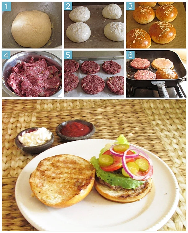 מתכון להמבורגר בלחמנייה