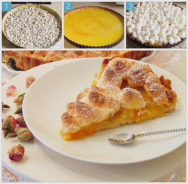 פאי לימון ותפוז עם מרנג