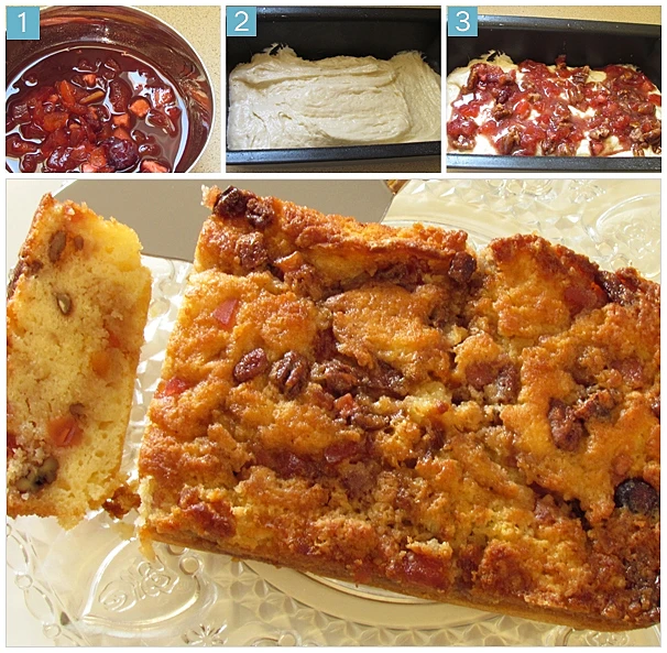 עוגת סיידר קינמון ופקאנים