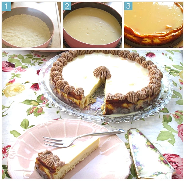 עוגת גבינה ושוקולד לבן