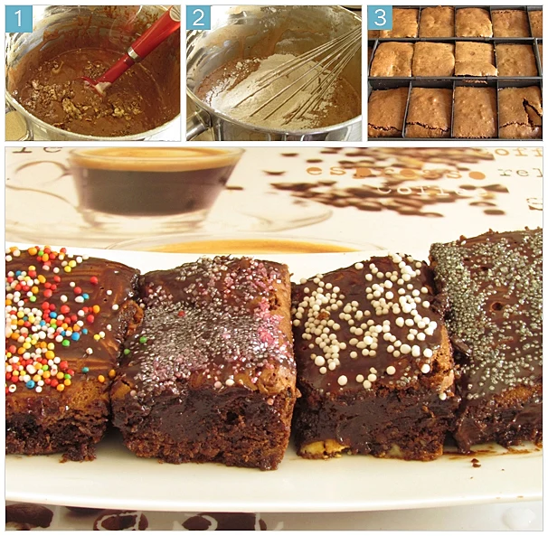 בראוניז עם שלל ציפויים