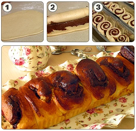 עוגת שמרים פרווה במילוי נוטלה