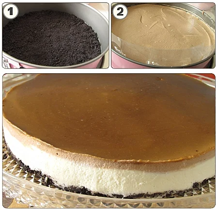 עוגת גבינה ונוטלה