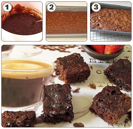 בראוניז שוקולד וקפה