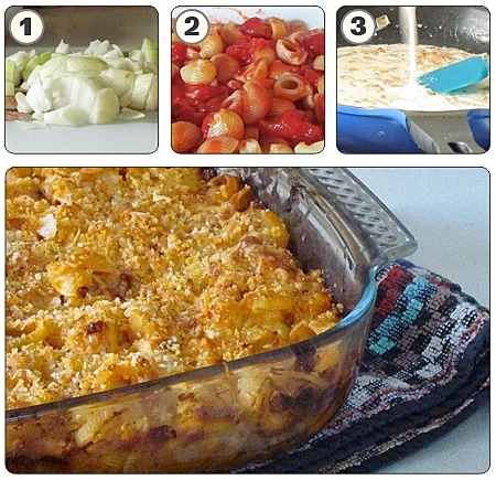 מאפה פסטה עם גבינות