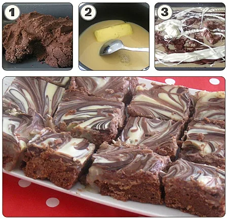 ריבועי טופי שוקולד