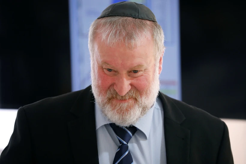 Israeli Attorney General Avichai Mandelblit Smiles During A Weekly Cabinet Meeting In The Jordan Valley, In The Israeli Occupied West Bank