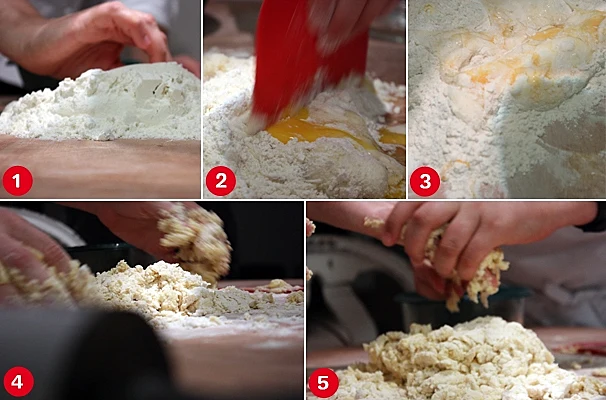 בצק פסטה תוצרת בית בסדנא איטלקית מתוך כתבה על סדנת בישול איטלקי עולם היין