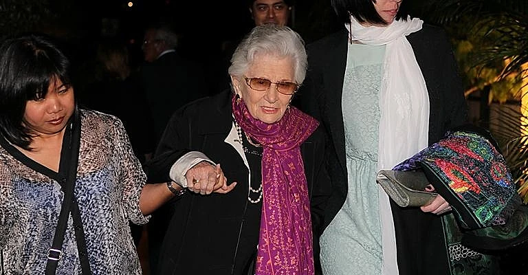 רות דיין בחתונתו של ליאור דיין בשנת 2012